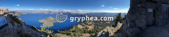 Panoramique 180° de Crater Lake (Oregon, USA) - gryphea.com